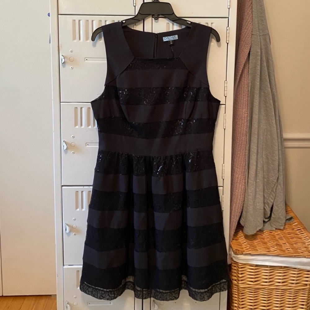 Black Sequin Party Dress